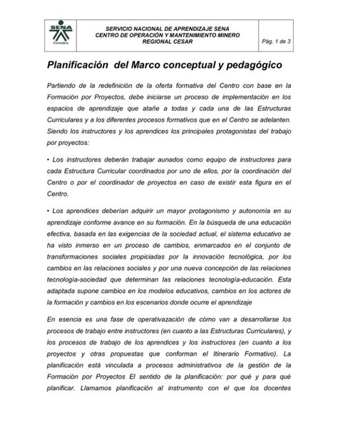 El Sentido De La Planificaci N Pdf