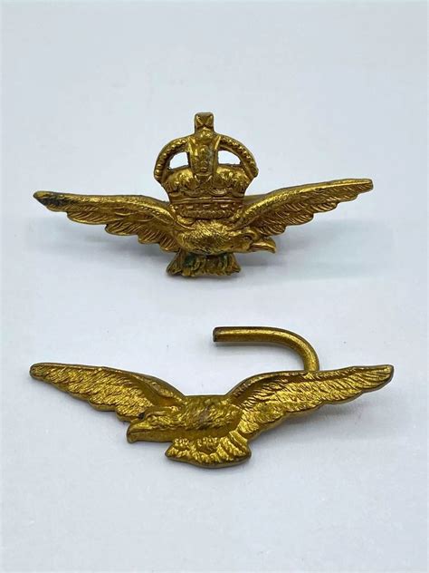 ww british royal air force raf officers insignia badges   raf