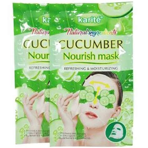 خرید و قیمت ماسک ورقه ای صورت خیار 25گرمی کاریته ا Karite Cucumber Face Mask ترب