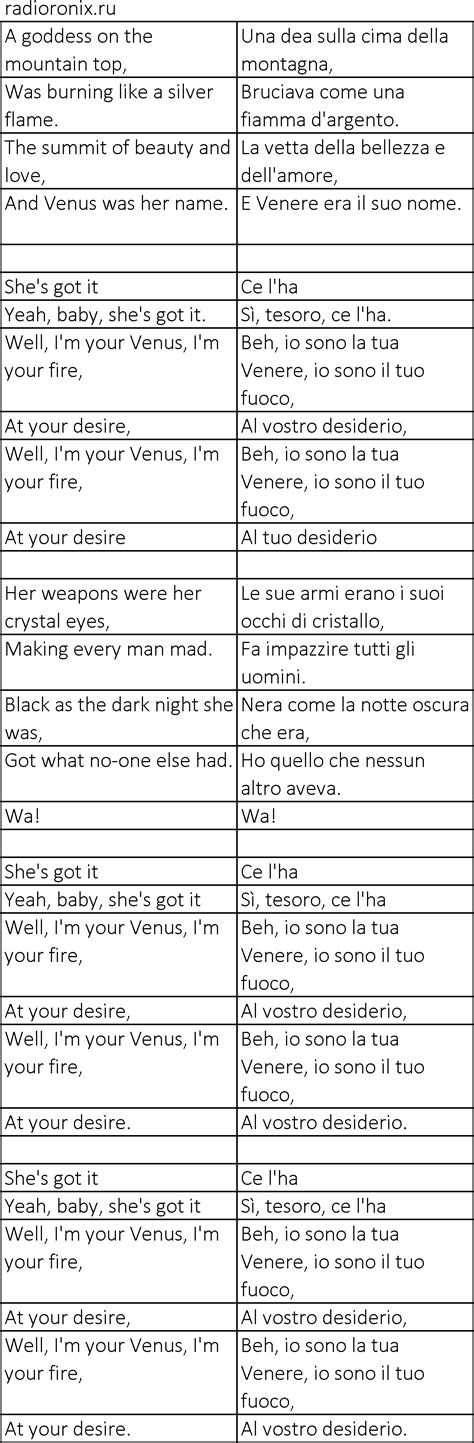 Shocking Blue Venus: history, meaning, text and translation, listen