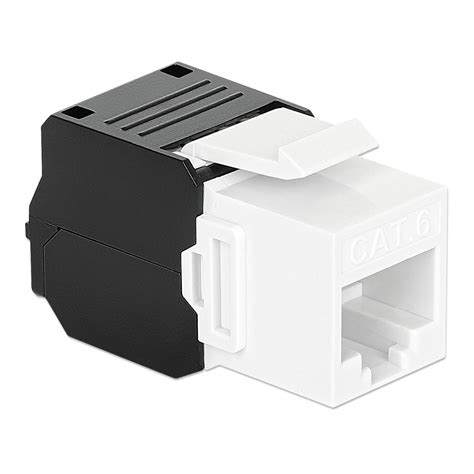 Frutto Keystone RJ45 Cat 6 UTP Tool Free Bianco Nero Frutti Di Rete