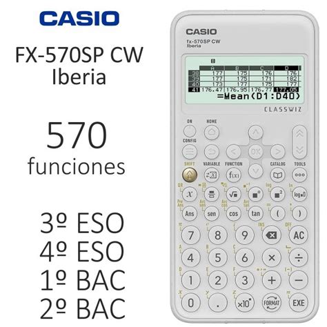 Casio Fx Sp Cw Iberia Calculadora Cientifica