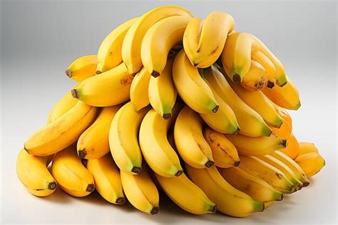 Premium Ai Image Bunch Of Bananas Isolated On White