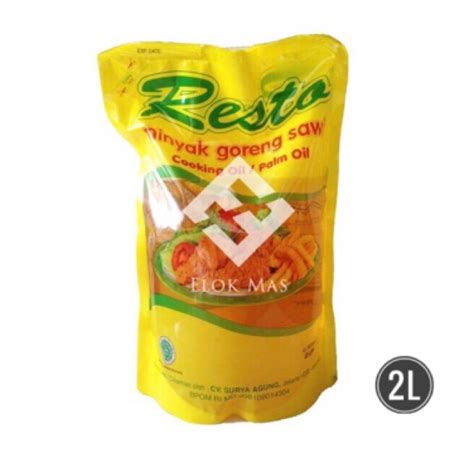 Jual Minyak Goreng RESTO 2L 2000ml Per DUS Isi 6pcs Minyak Goreng