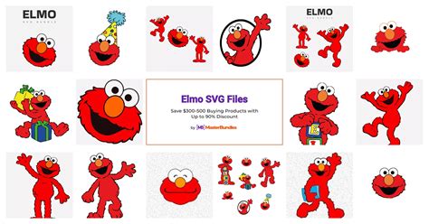 Elmo Svg Files For Masterbundles