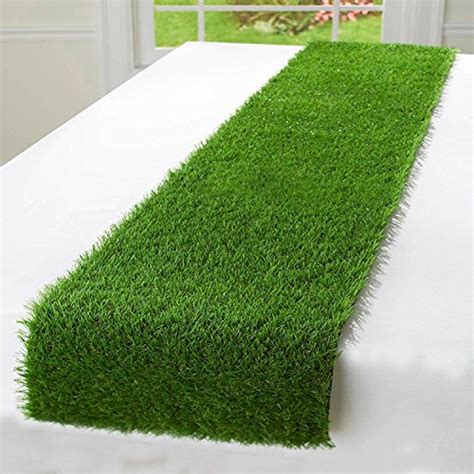 Ecomatrix Artificial Grass Table Runners Fake Grass Tabletop Synthetic