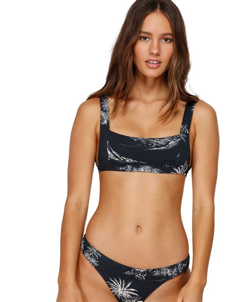 Billabong Faraway Square Bikini Top Black Surfstitch