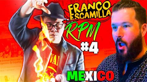 Espa Ol Reacciona A Franco Escamilla Rpm Parte Youtube