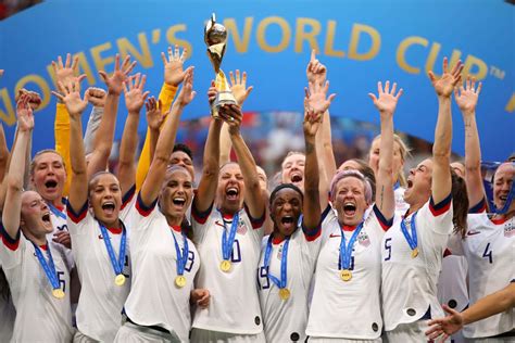 Download U S Womens Soccer Team Celebrating World Cup Victory Wallpaper