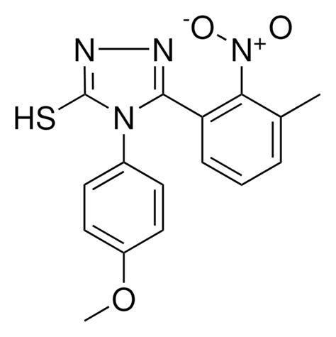 4 4 METHOXYPHENYL 5 3 METHYL 2 NITROPHENYL 4H 1 2 4 TRIAZOLE 3