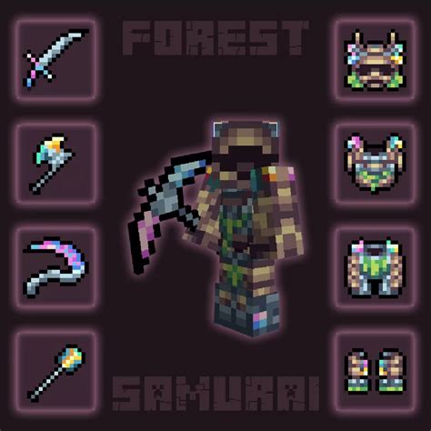 Forest samurai armor Minecraft Texture Pack