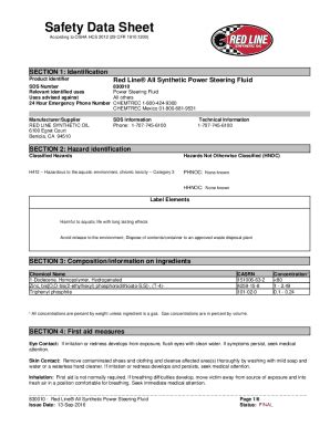 Fillable Online Hazard Communication Standard Safety Data SheetsHazard