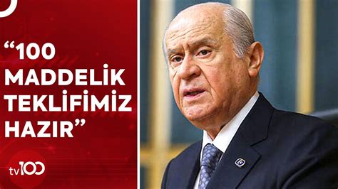 Devlet Bahçeli Darbe Anayasası Türkiye ye Layık Değildir Diyerek