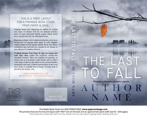 Premade Book Cover #190803TA02 (The Last to Fall) – Paper and Sage