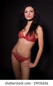 Sexy Woman Body Lingerie On Black Stock Photo 393066766 Shutterstock