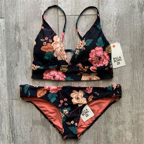 Billabong Swim Billabong Cami Dark Floral Bikini Set Poshmark