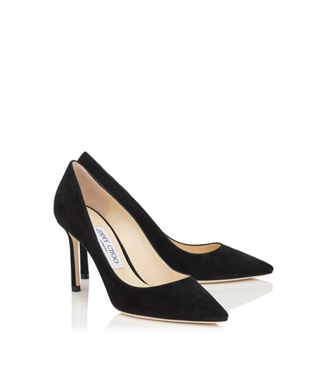 Womens Jimmy Choo Black Romy 85 Suede Pumps Harrods Uk