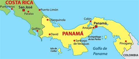 Ubicación de Panamá en el mapa mundial