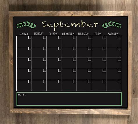 Chalkboard Calendar – Magnolia Signs