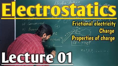 Electrostatics Lecture Frictional Electricity Charge Properties