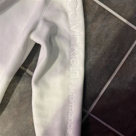 Calvin Klein Women's White Coat | Depop