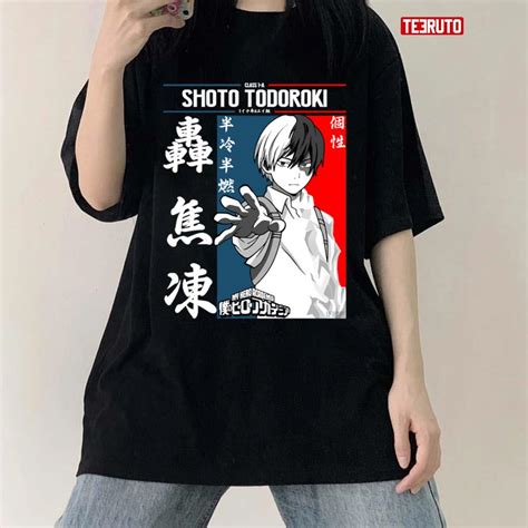 Shoto Todoroki My Hero Academia Japanese Style Unisex T Shirt Teeruto