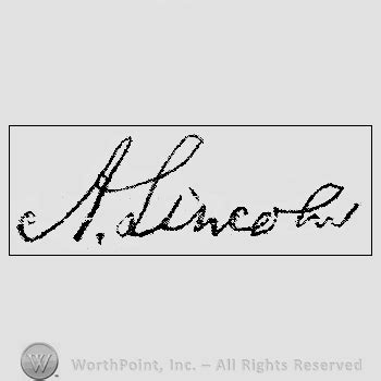 Mark with Signature: Abraham Lincoln. | #608879