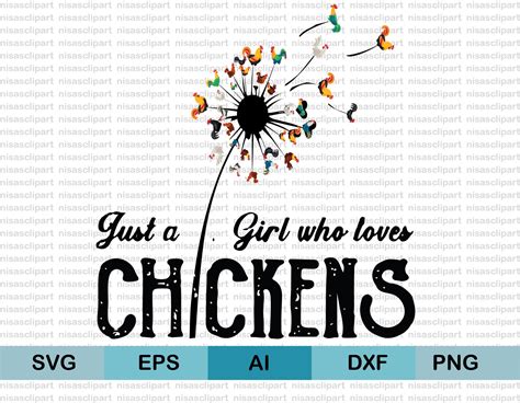 Just A Girl Who Loves Chickens Svg Chicken Life Svg Just A Etsy