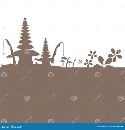 Temple Bali stock illustration. Illustration of spiritual - 55019103