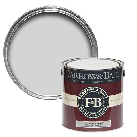 Farrow Ball Blackened No Matt Estate Emulsion Paint L