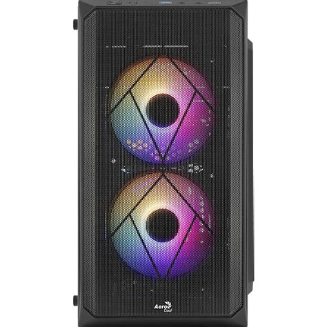 Aerocool CS-107 v2 Mini Tower Case - Black | OcUK