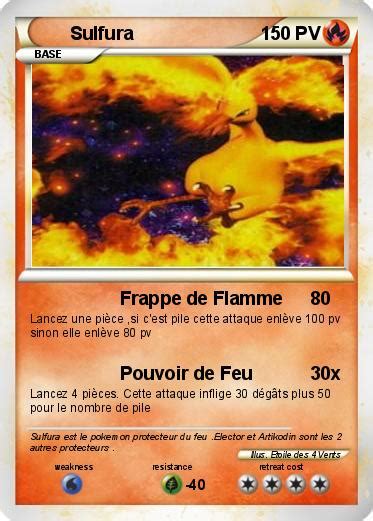 Pok Mon Sulfura Frappe De Flamme Ma Carte Pok Mon