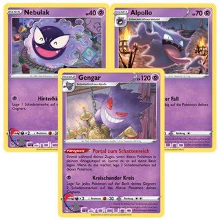 Nebulak Alpollo Gengar Set Verlorener Ursprung Pok Mon Sammelk