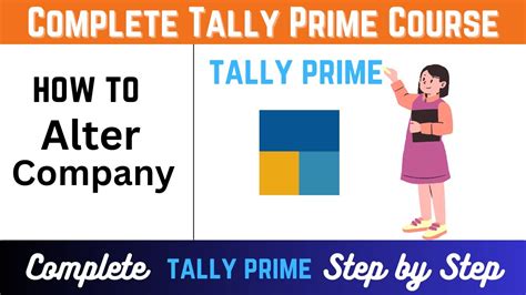 Tally Prime Full Course Alter Company In Tally Prime Step By Step