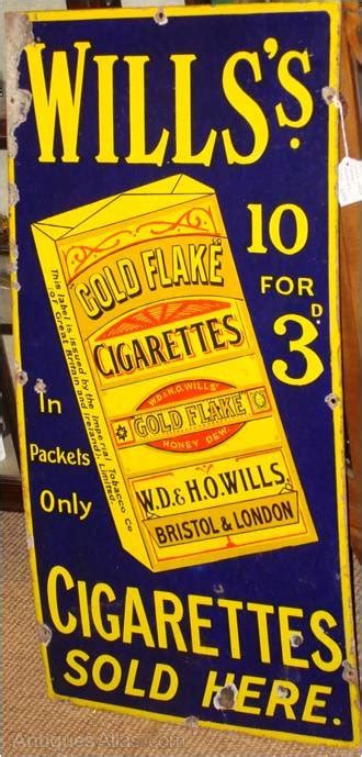 Antiques Atlas A Willss Gold Flake Enamel Sign