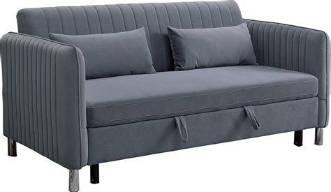 Amazon.com: Lexicon 72-Inch Convertible Sofa Bed, Blue: Kitchen & Dining