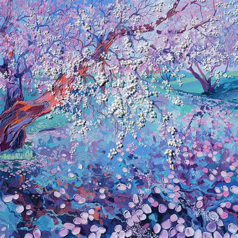 Petals In Water Painting By Anastasia Trusova Pixels