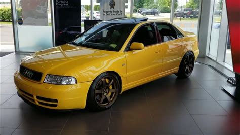 B5 Audi S4 with Volk Racing TE37 wheels - YouTube