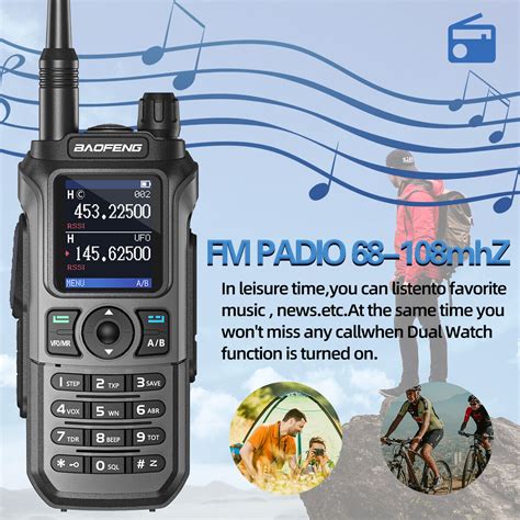 BaoFeng UV 21 Pro V2 Walkie Talkie Long Range VHF UHF Two Way Ham Radio