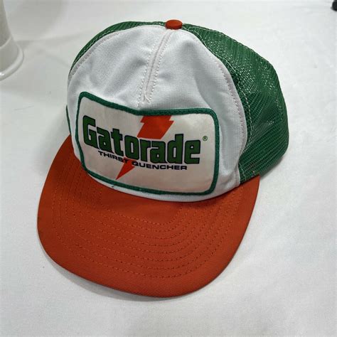 Vintage Gatorade Big Patch 3 Tone Trucker Style Snapback Hat | Snapback