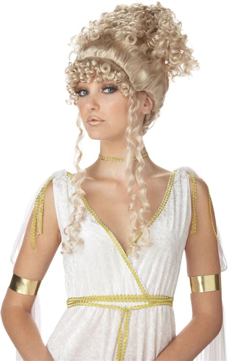 Perruque Blonde de Déesse de l Olympe Perruque Rue de la Fête