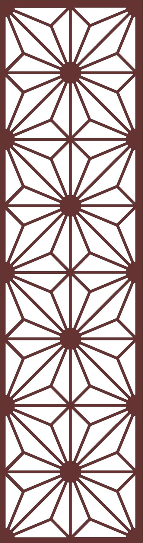 Divider Seamless Floral Jali Pattern For Laser Cutting Free Dxf File