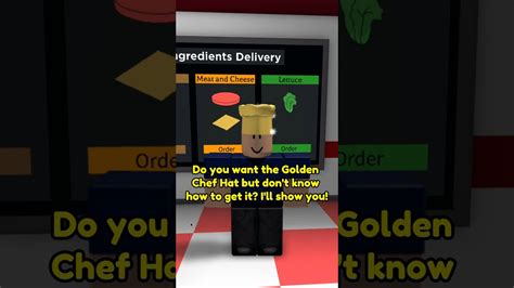 How To Get The Golden Chef Hat In Roblox Cook Burgers For Starters Or