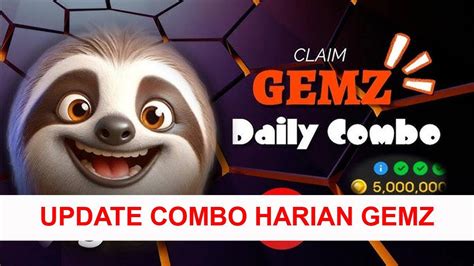 Daily Combo Gemz 5 November 2024 Lengkap Dengan Daily Cipher Kode