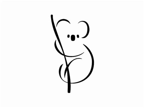 Koala Bear Silhouette at GetDrawings | Free download