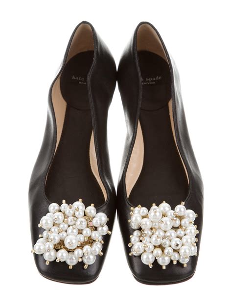 Kate Spade New York Faux Pearl Flats Shoes Wka57376 The Realreal