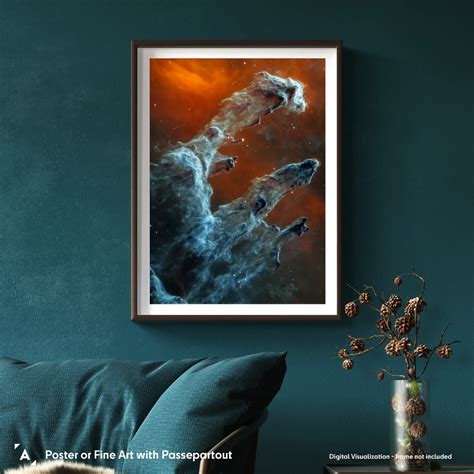 Pillars of Creation (Mid-Infrared Version) | Astrography Posters