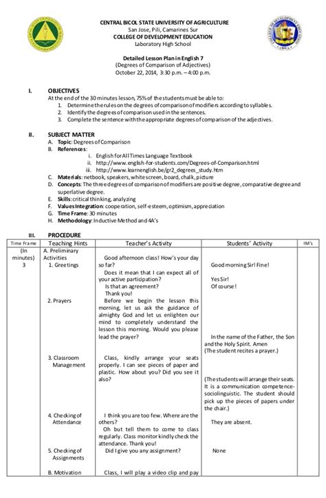 Lesson Plan English Year 5 2020 David Wilson