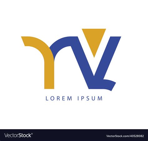 Yv logo design Royalty Free Vector Image - VectorStock