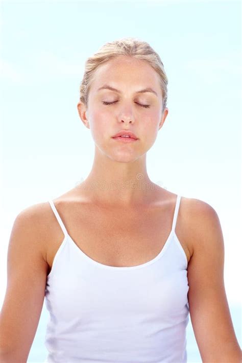 Meditation Exercise And Woman Breathing In Yoga With Peace Zen And